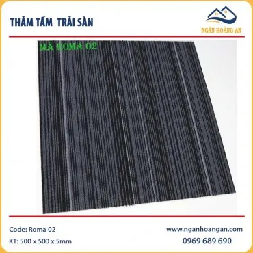 Thảm Tấm Trải Sàn Văn Phòng Roma 02 50x50cm