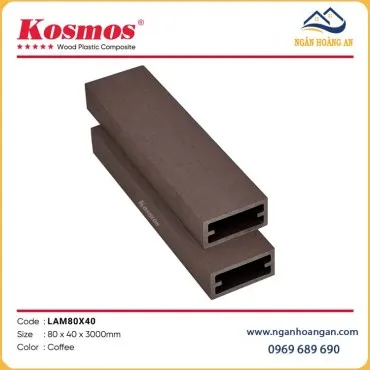 Thanh Lam Che Nắng Gỗ Nhựa Ngoài Trời Kosmos LAM80x40 Coffee