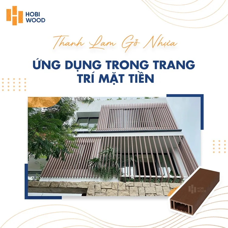 Thanh Lam Gỗ Nhựa Làm Hàng Rào Sân Thượng