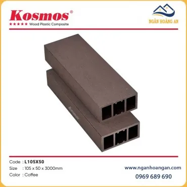 Thanh Lam Gỗ Nhựa Ngoài Trời Composite Kosmos L105x50 Coffee