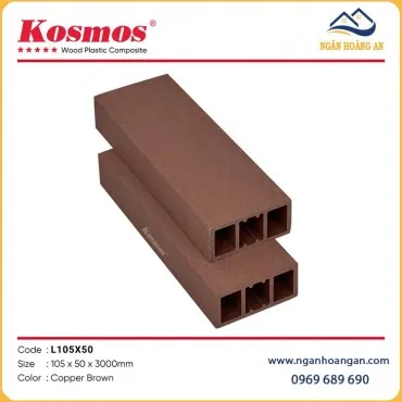 Thanh Lam Gỗ Nhựa Ngoài Trời Kosmos L105x50 Copper Brown