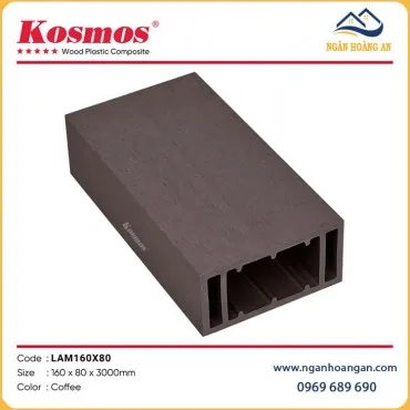 Thanh Lam Gỗ Nhựa Ngoài Trời Kosmos LAM160x80 Coffee