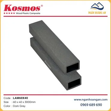 Thanh Lam Gỗ Nhựa Trang Trí Ngoài Trời Kosmos LAM60x40 Dark Grey