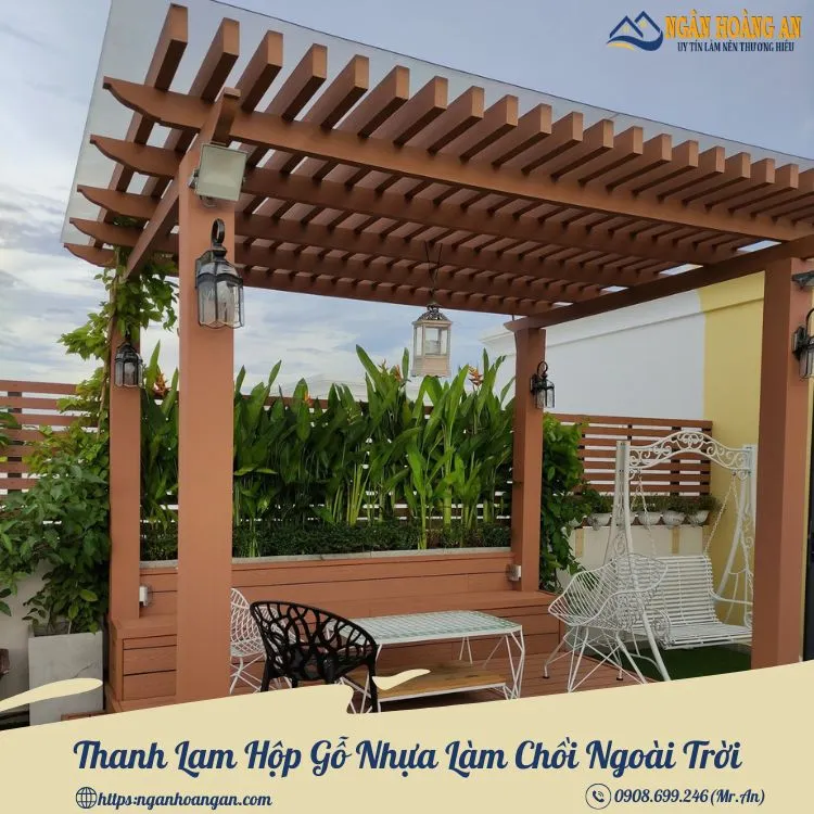Thanh Lam Hộp Gỗ Nhựa Làm Chồi Ngoài Trời