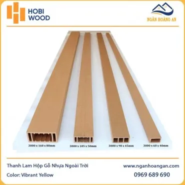 Thanh Lam Hộp Gỗ Nhựa Ngoài Trời Hobiwood Vibrant Yellow 