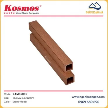 Thanh Lam Hộp Gỗ Nhựa Ngoài Trời Kosmos LAM35x35 Light Wood