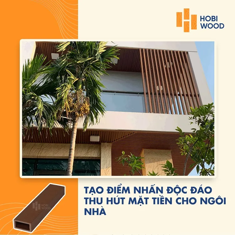 Thanh Lam Hộp Gỗ Nhựa Ngoài Trời Làm Hàng Rào Ban Công