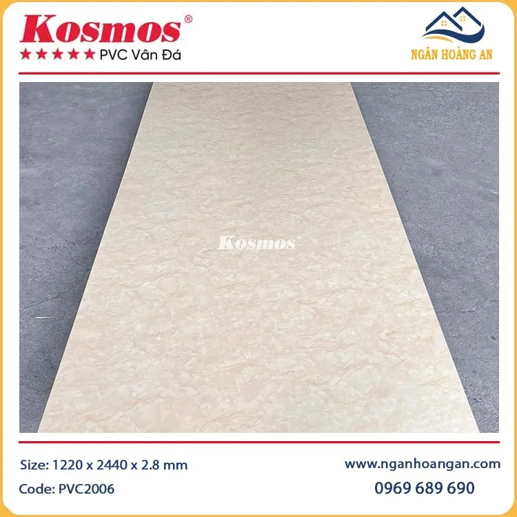 Tấm Dán Tường Giả Đá PVC Kosmos PVC2006