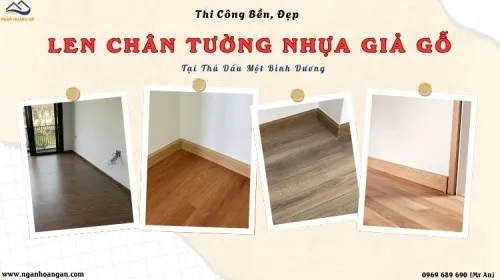 Phào Len Chân Tường Nhựa Giả Gỗ Bền, Đẹp Tại Thủ Dầu Một Bình Dương