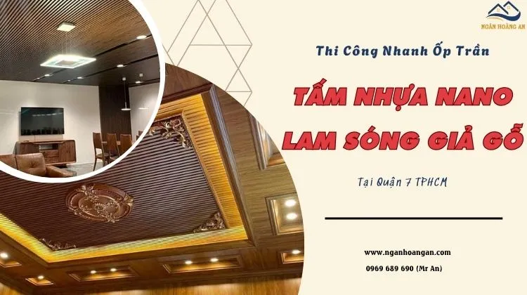 Thi Công Nhanh Tấm Nhựa Nano Lam Sóng Giả Gỗ