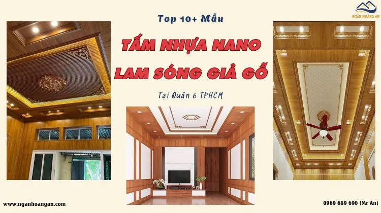 Thi Công Ốp Trần Tấm Ốp Nano Và Lam Sóng Giả Gỗ
