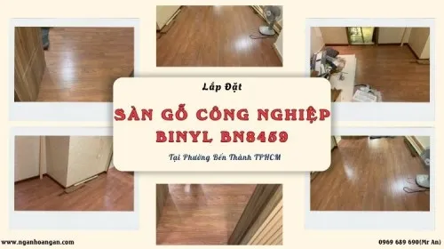 Lót Sàn Gỗ Công Nghiệp Binyl BN8459 Tại Phường Bến Thành TPHCM