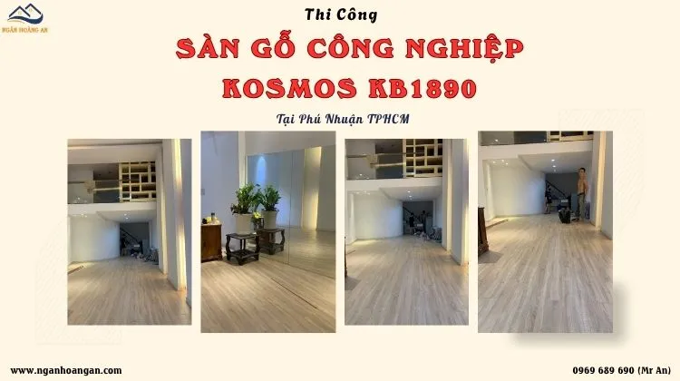 Thi Công Sàn Gỗ Công Nghiệp Kosmos KB1890 