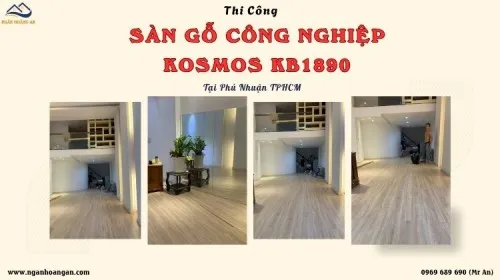 Thi Công Sàn Gỗ Công Nghiệp Kosmos KB1890 Tại Phú Nhuận TPHCM