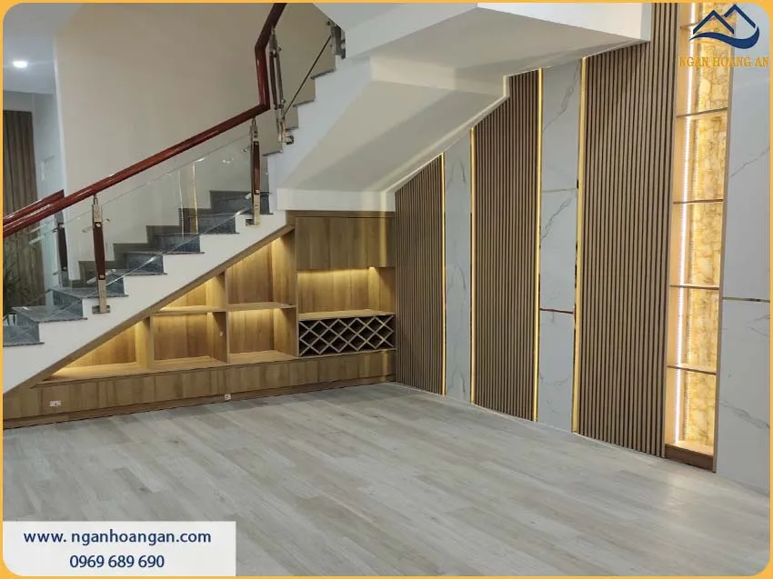 Không Gian Sang Trọng Nhờ Sàn Nhựa Giả Gỗ Dán Keo