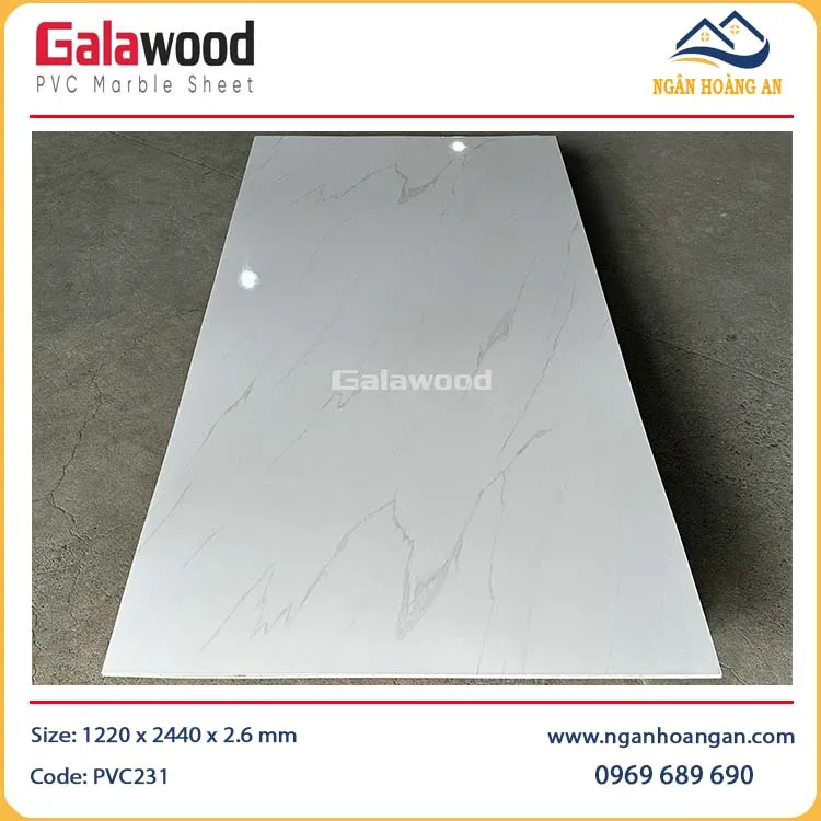 Tấm Nhựa Ốp Tường PVC Giả Vân Đá Galawood PVC231-1