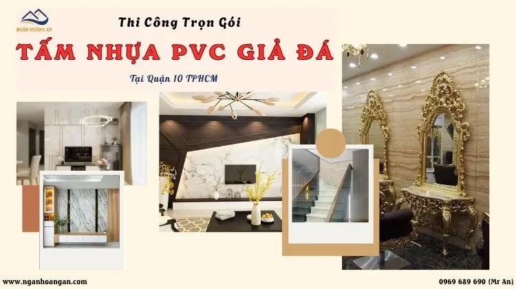Thi Công Trọn Gói Tấm Nhựa PVC Giả Đá Giá Tốt 
