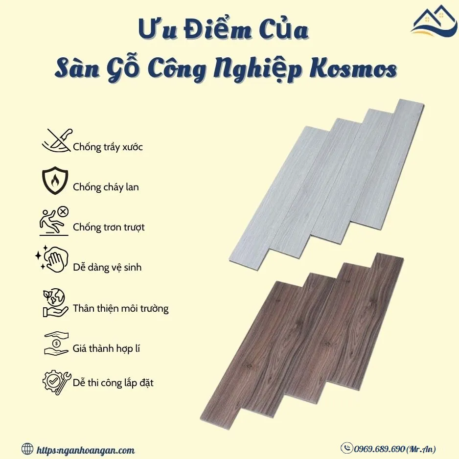 Những Ưu Điểm Nổi Bật Của Sàn Gỗ Công Nghiệp Kosmos