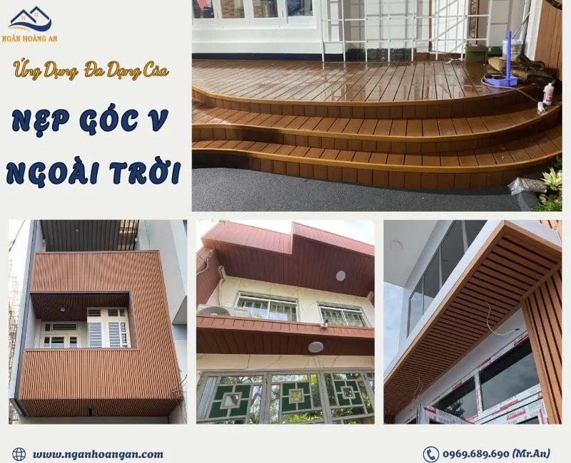 Ứng Dụng Thực Tế Của Nẹp Góc V Gỗ Nhựa Ngoài Trời 