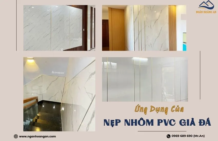 Ứng Dụng Của Phụ Kiện Nẹp Nhôm PVC Giả Đá Cho Nội Thất