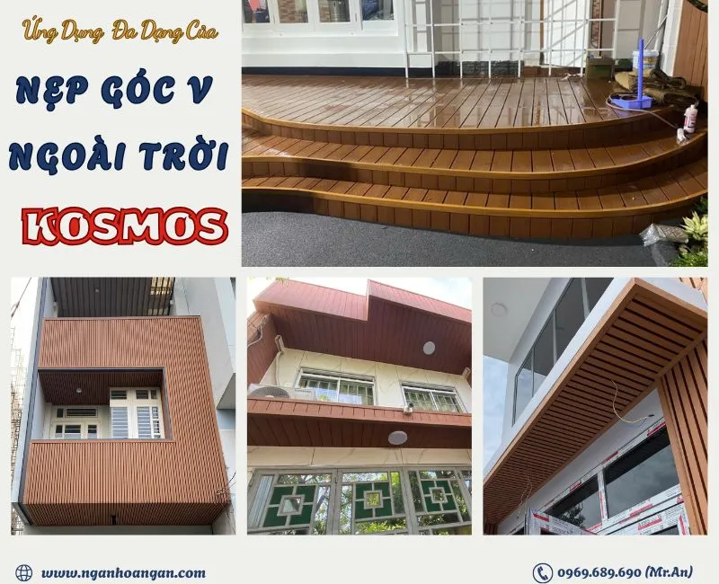 Ứng Dụng Đa Dạng Của Nẹp V Gỗ Nhựa Ngoài Trời Kosmos