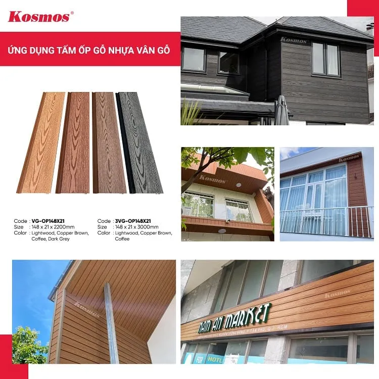 Ứng Dụng Đa Dạng Của Tấm Ốp Gỗ Nhựa Vân Gỗ