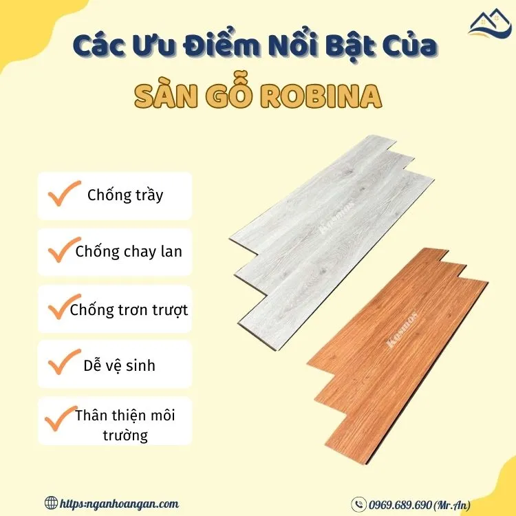 Ưu Điểm Nổi Bật Của Sàn Gỗ Robina