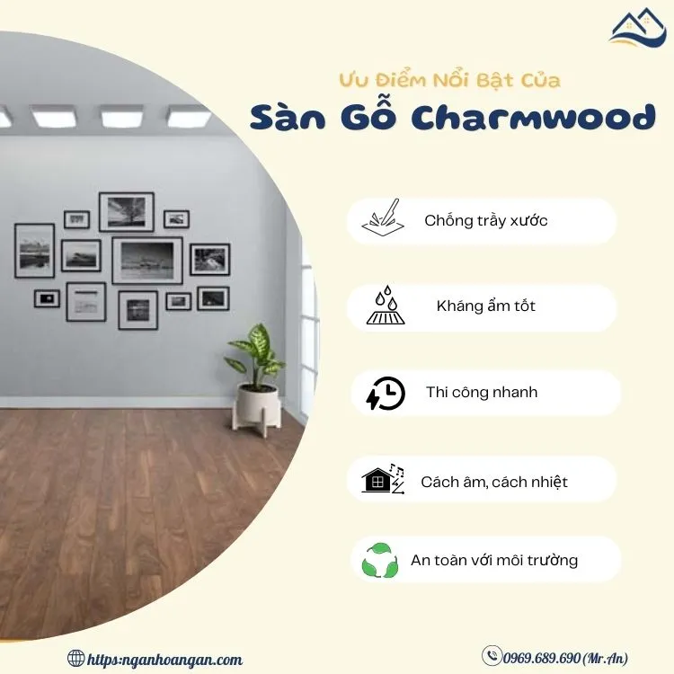 Những Ưu Điểm Đáng Chú Ý Của Sàn Gỗ Công Nghiệp Charmwood