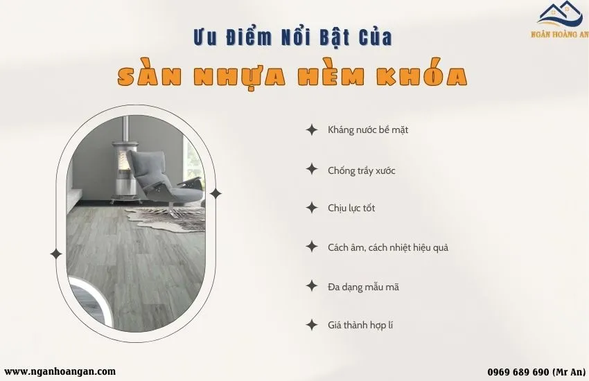 Ưu Điểm Nổi Bật Của Sàn Nhựa Vinyl Hèm Khóa