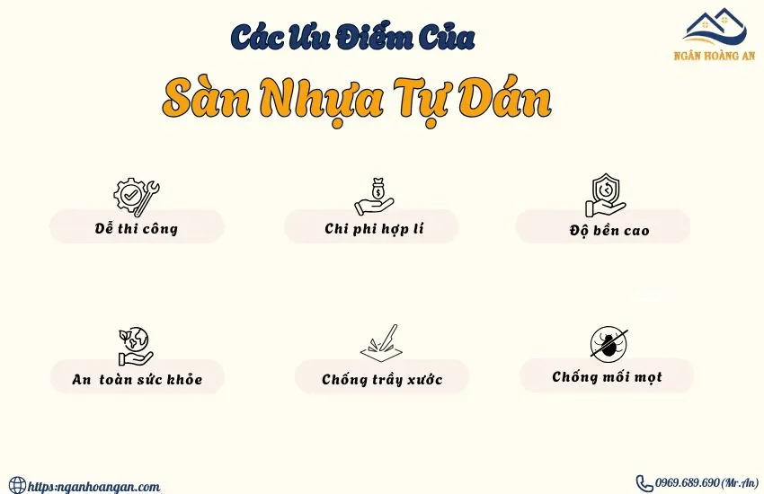 Ưu Điểm Của Sàn Nhựa Có Keo Sẵn