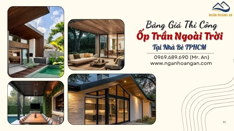 Bảng Báo Giá Thi Công Ốp Trần Gỗ Nhựa Ngoài Trời Tại Nhà Bè