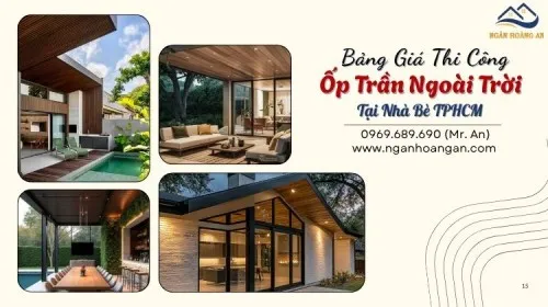 Thi Công Ốp Trần Ngoài Trời Trọn Gói Giá Rẻ Tại Nhà Bè TPHCM