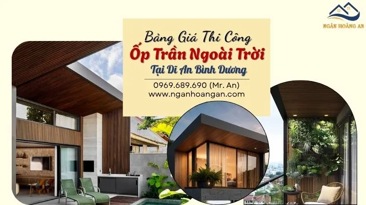 Bảng Báo Giá Thi Công Trọn Gói Ốp Trần Ngoài Trời