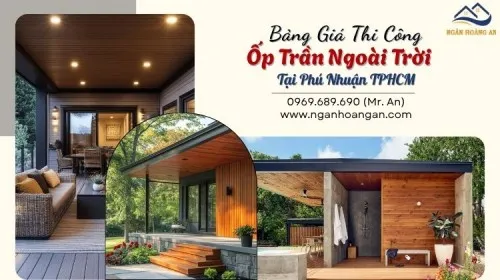 Giá Trọn Gói Thi Công Ốp Trần Gỗ Nhựa Ngoài Trời Tại Phú Nhuận TPHCM