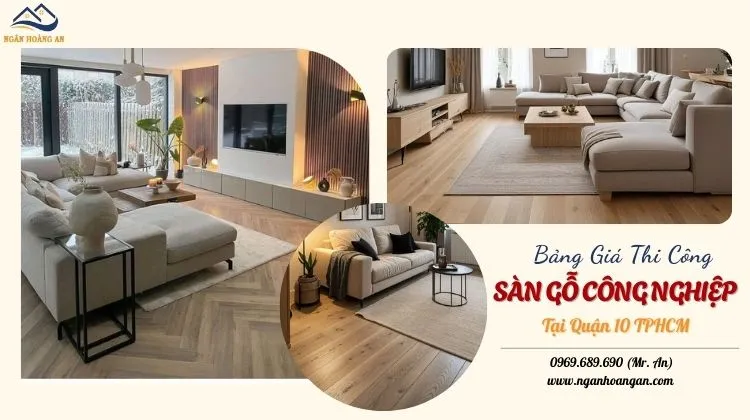 Bảng Giá Thi Công Hoàn thiện Sàn Gỗ Công Nghiệp Tại Quận 10 TPHCM