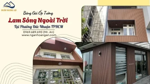 Bảng Giá Ốp Tường Lam Sóng Ngoài Trời Tại Phường Đức Nhuận TPHCM