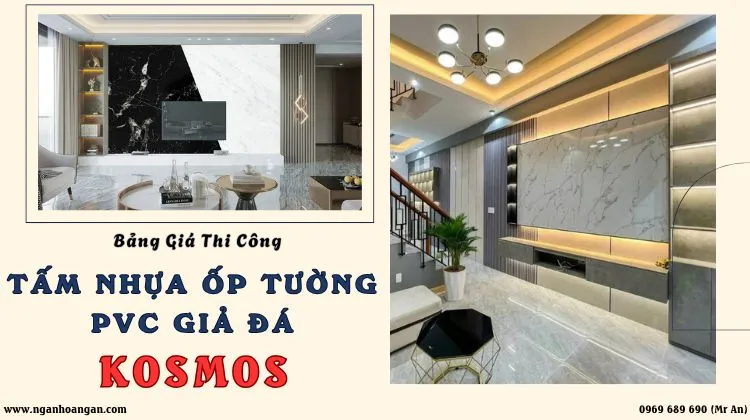 Bảng Giá Thi Công Tấm Nhựa Ốp Tường Kosmos