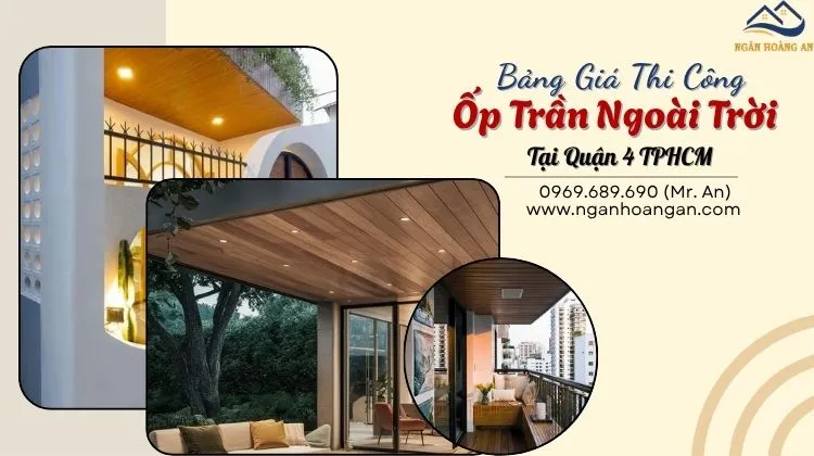 Bảng Giá Thi Công Ốp Trần Gỗ Nhựa Ngoài Trời Tại Quận 4