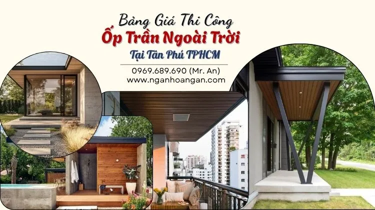 Bảng Giá Thi Công Ốp Trần Gỗ Nhựa Ngoài Trời