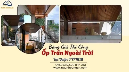 Bảng Giá Mới Nhất Ốp Trần Gỗ Nhựa Ngoài Trời Trọn Gói Tại Quận 3 TPHCM