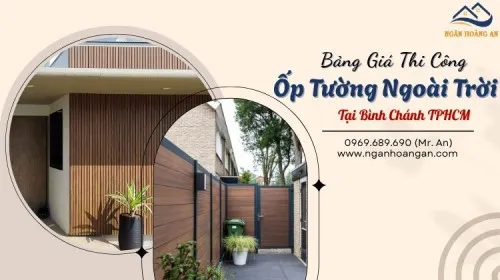 Báo Giá Thi Công Ốp Tường Gỗ Nhựa Ngoài Trời Tại Bình Chánh TPHCM