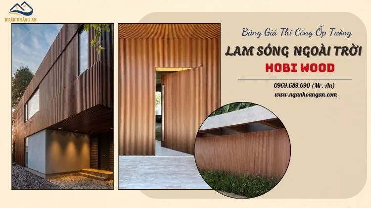 Bảng Giá Thi Công Trọn Gói Ốp Tường Lam Sóng Ngoài Trời