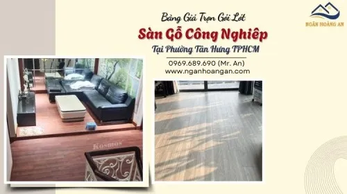 Bảng Giá Trọn Gói Lót Sàn Gỗ Công Nghiêp Tại Phường Tân Hưng TPHCM