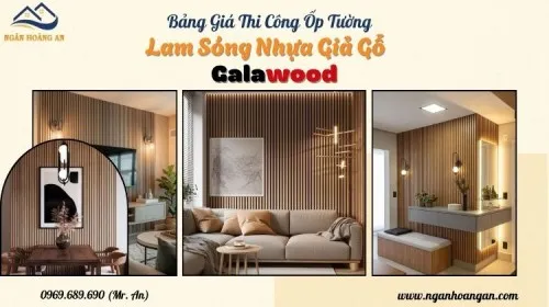 Bảng Giá Thi Công Trọn Gói Ốp Tường Lam Sóng Giả Gỗ Galawood