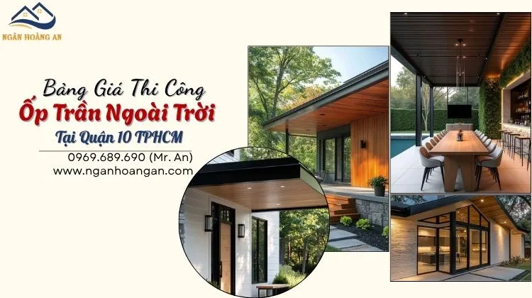 Thi Công Ốp Trần Gỗ Nhựa Ngoài Trời Tại Quận 10 Không Phát Sinh Phí
