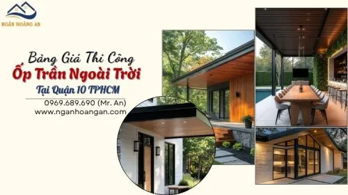 Thi Công Ốp Trần Gỗ Nhựa Ngoài Trời Tại Quận 10 Không Phát Sinh Phí