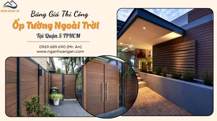 Báo Giá Thi Công Hoàn Thiện Ốp Tường Gỗ Nhựa Ngoài Trời