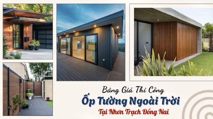 Báo Giá Thi Công Hoàn Thiện Ốp Tường Ngoài Trời