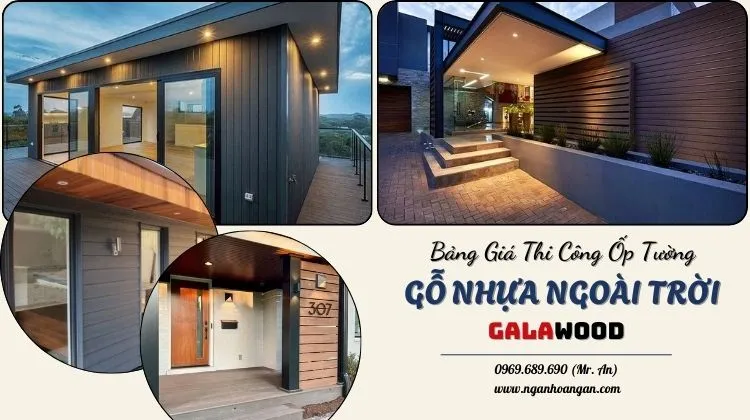 Báo Giá Thi Công Trọn Gói Ốp Tường Gỗ Nhựa Ngoài Trời Galawood