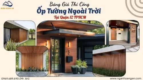 Đơn Vị Thi Công Ốp Tường Gỗ Nhựa Ngoài Trời Tại Quận 12 TPHCM
